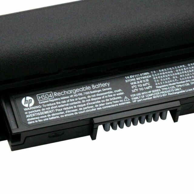 Batería de repuesto HS04 para laptop HP 240 G4, 245 G4, 250 G4, 255 G4, 256 G4 Series compatible con Notebook 14 14G 15 15G HP 8076111 -421 807611-131 HSTNN-LB6U HSTNN-LB6V
