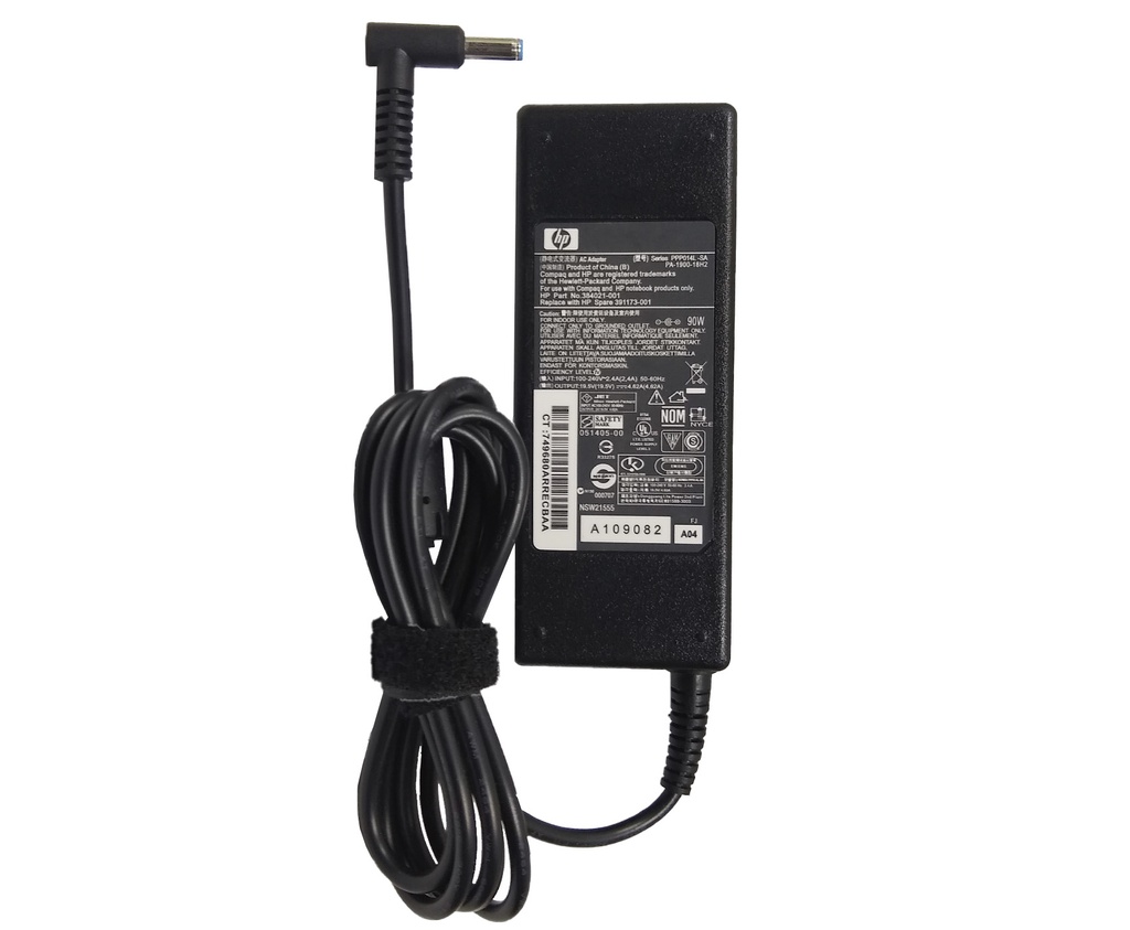 CARGADOR HP, PUNTA AZUL, 90W NUEVO ORIGINAL 